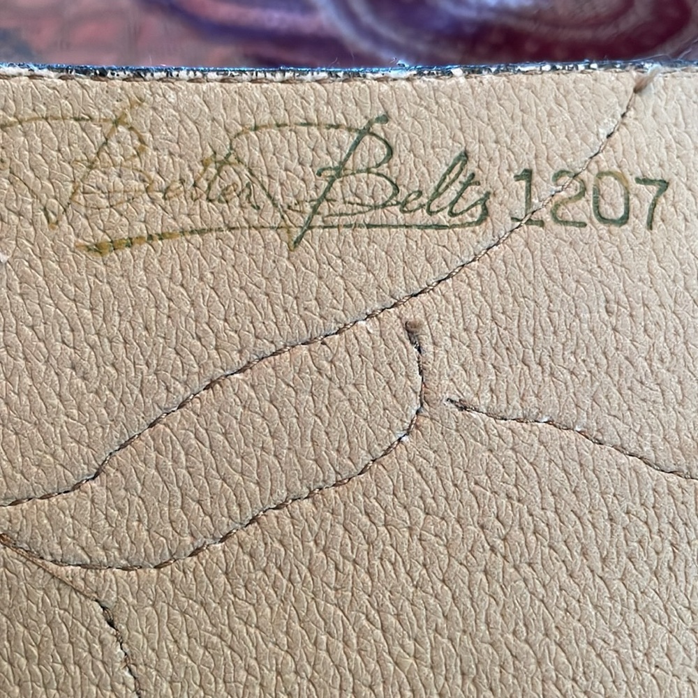 Vintage Patchwork Leather Belt - image 8